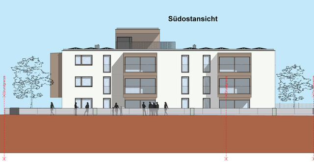 Top 8 Neubauwohnung mit Tiefgarage, Balkon und Dachterrasse