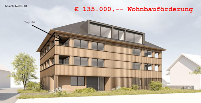 NEUBAU - 2 Zimmer Terrassenwohnung im Zentrum von Andelsbuch/Bregenzerwald