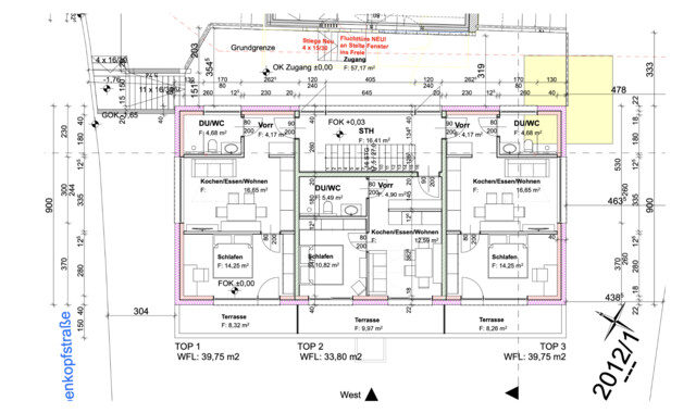 Wohnblock mit 6 Einheiten und Tiefgarage