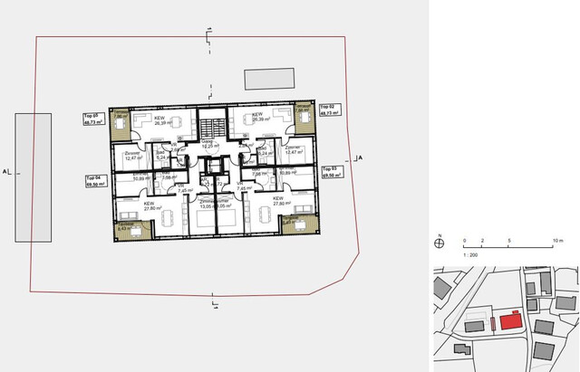 NEUBAU - 2 Zimmer Terrassenwohnung im Zentrum von Andelsbuch/Bregenzerwald