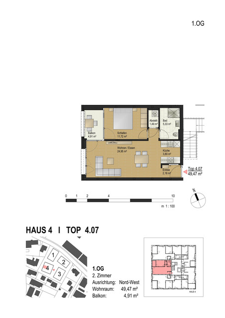 Wohnen am CAMPUS V: 2-Zimmerwohnung | Dornbirn