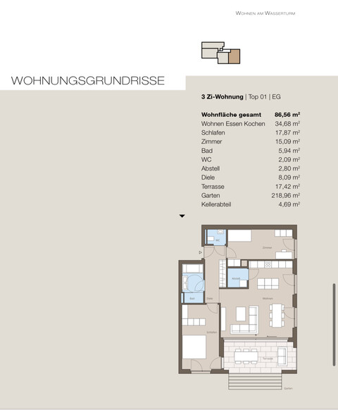 moderne Gartenwohnung mit Urlaubsflair in Hard