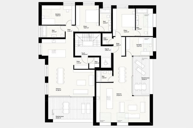 Außergewöhnliche 3-Zi-Dachgeschosswohnung - Dornbirn Zentrum