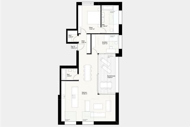 Sensationelle 3-Zi Dachgeschosswohnung - Dornbirn Zentrum