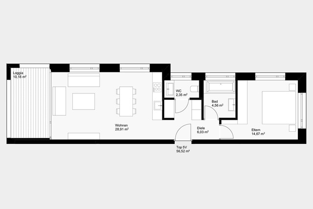 Hochwertige 2-Zi-Terrassenwohnung - Dornbirn Zentrum