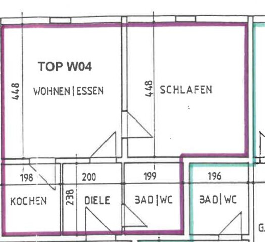 Helle 2-Zimmer Wohnung in ruhiger Lage