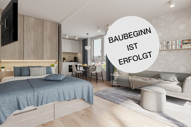 Kleinwohnanlage: sehr helles Appartement im 2.OG mit ca. 14 m² großer Terrasse