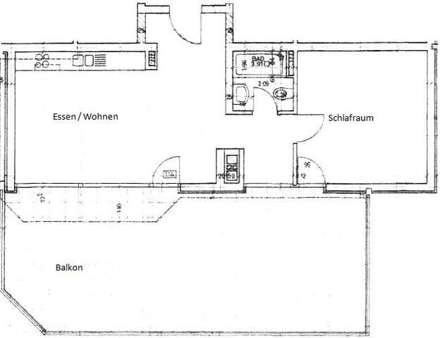 2-Zimmer-Penthouse mit großem Balkon in Feldkirch