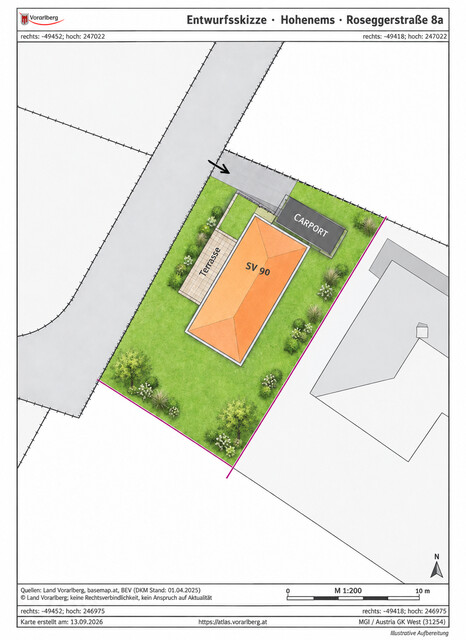 Leistbare Stadtvilla in Hohenems – 4,5 Zimmer, PV-Anlage und Küchengutschein inklusive