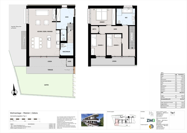 Exklusive 4-Zimmer-Maisonette-Wohnung mit Garten - Top 1