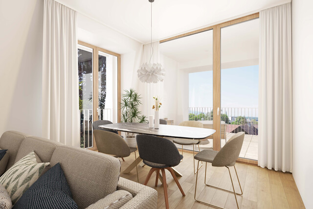 Werthaltige 2-Zimmer-Wohnung mit Aussicht im 3.Geschoss