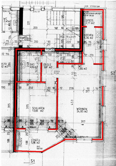 ohne Provision -  2,5 Zimmer Wohnung mit verglaster Veranda