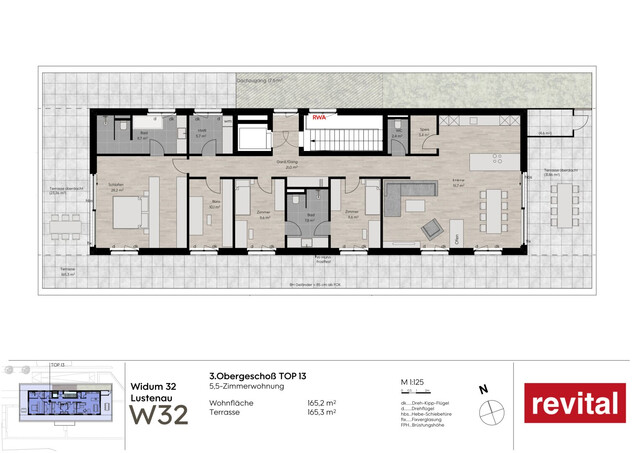 1A-Lage von Lustenau - Ruhige und Zentrale Penthousewohnung
