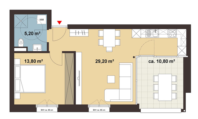 2-Zimmer-Terrassenwohnung | A13