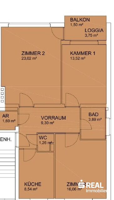 Sanierte 3-Zimmer-Wohnung in Feldkirch-