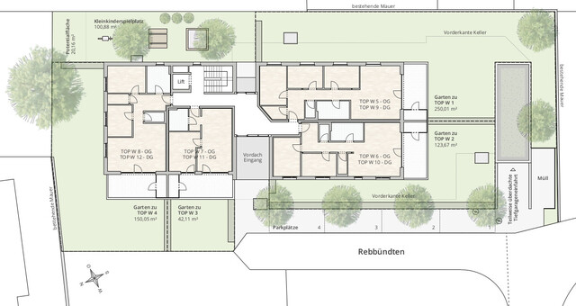 3-Zi-Gartenwohnung TOP 2 in Feldkirch-Altenstadt, Rebbündten