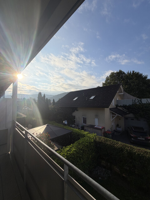 Sehr helle & kuschelige 2 Zimmer Dachgeschosswohnung mit Terrasse, Grenznähe! 