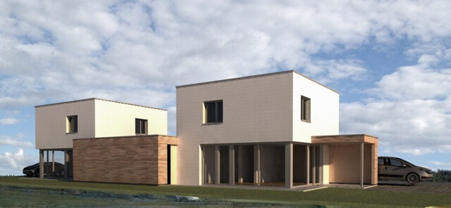 Projekt Kompakt Daheim² - modernes Doppelhaus mit Garten in top Lage von Götzis - DH2