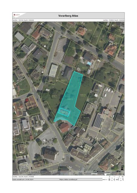 Grundstück in zentraler Lage in Götzis