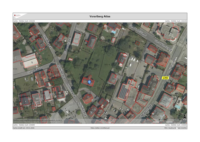 Grundstück in zentraler Lage in Götzis