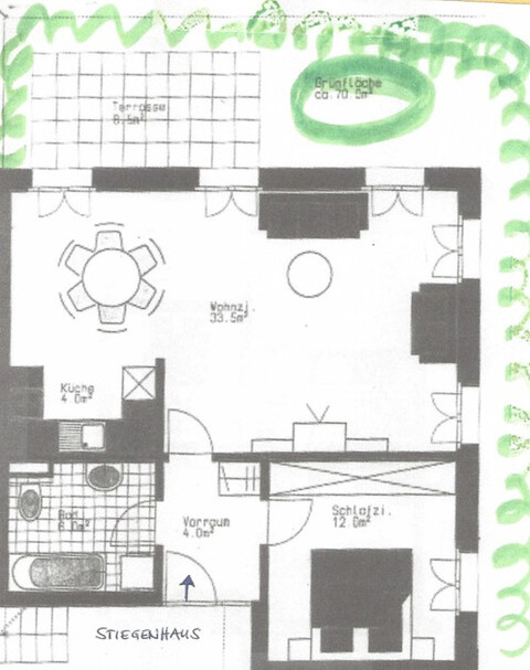 Schönes Wohnen - gepflegte 2 Zimmer Gartenwohnung in Hohenems