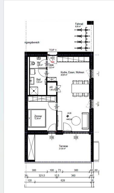 Unweit vom Garnmarkt -  wunderbare 2 Zimmer Garten-Wohnung