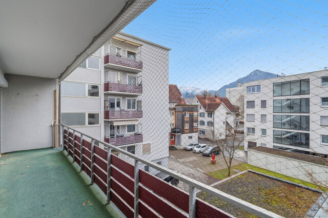 3-Zimmer-Wohnung in Dornbirn: 2 Balkone, Wohnküche und viel Platz!