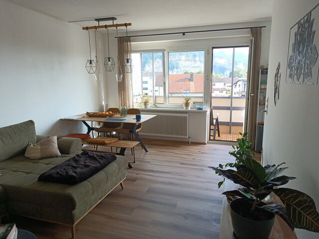 Sanierte 2-Zi-Wohnung in Dornbirn mit traumhaften Ausblick. Keine Vermittlungsprovision, keine Vertragskosten 