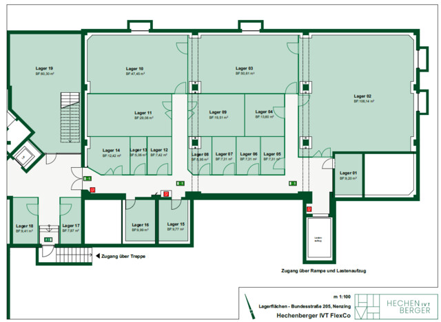Lagerräume für Unternehmen und Privat, individuell anpassbar