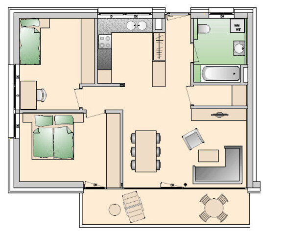 Dornbirn: Tolle 3-Zimmerwohnung mit Sonnenterrasse