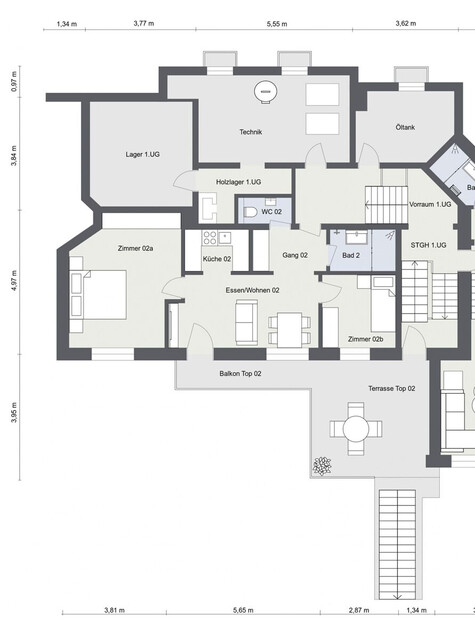 Mietwohnung mit schöner Aussicht (Top 1) - 
Hauptwohnsitz