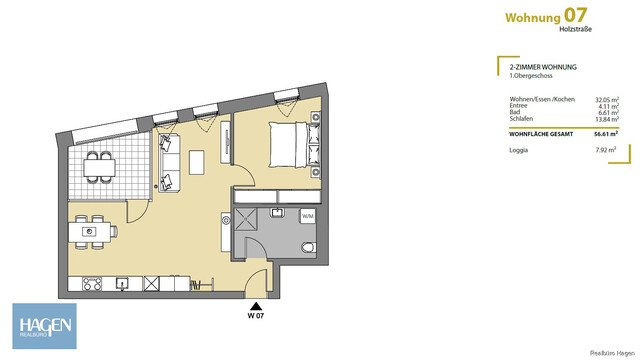 Holzstraße 1 W7 – Zeitgemäßes Wohnen im Herzen von Lustenau