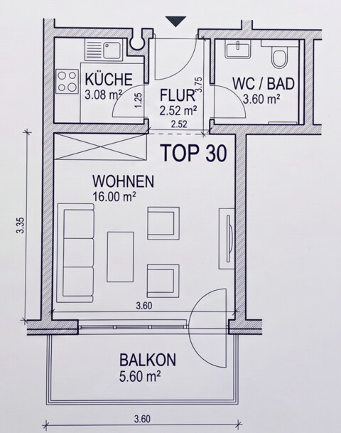 Provisionsfrei! Perfekte 1-Zimmer-Anlegerwohnung I Bestandsfrei