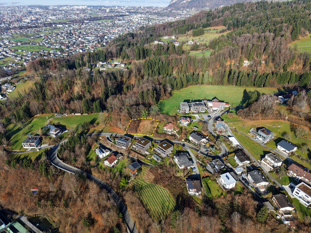 Wolfurt Rickenbach - Grundstück in sonniger Bestlage