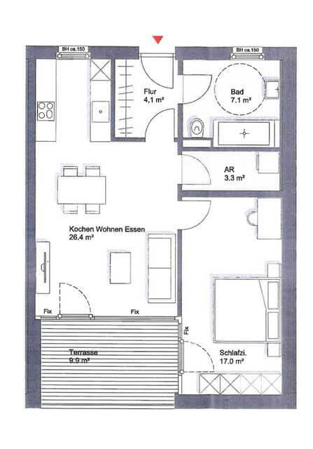 NEUR PREIS: Großzügige 2-Zimmerwohnung in Bregenz, Zentrums- und Seenähe