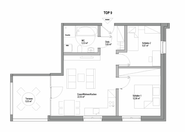 Wohnen in Zentrumsnähe! 3-Zi-Dachgeschosswohnung in Lauterach zu vermieten!