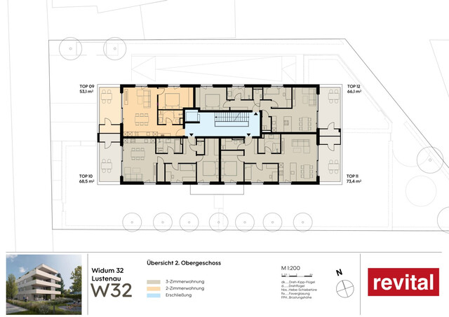 1A-Lage von Lustenau - Ruhige und Zentrale Terrassenwohnung - Top 9