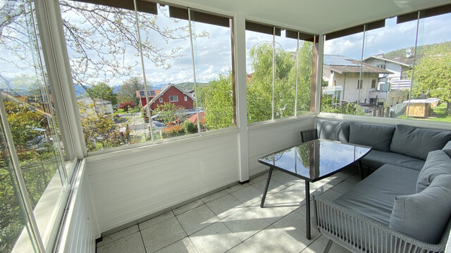 Wohnen mit Charme: Tolle 3-Zimmerwohnung mit Wintergarten in Weiler zu vermieten!