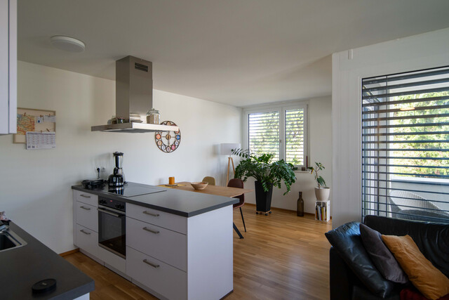 Helle 3-Zimmer-Wohnung mit Loggia, Einbauküche und Lift in Hard