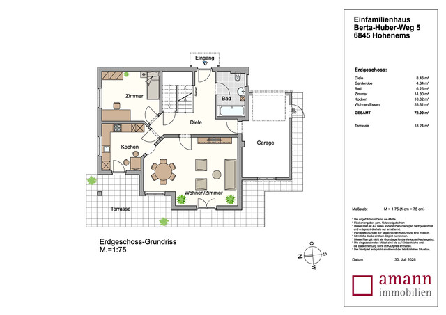 Einfamilienhaus in zentraler Lage in Hohenems