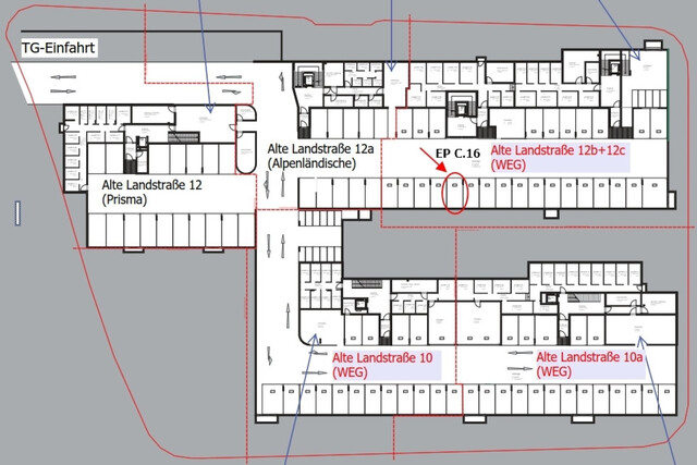 Tiefgaragenplatz in Röthis zu verkaufen