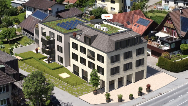 4 Zimmer Mansardendachwohnung 3. OG/DG in Rankweil, Top 12