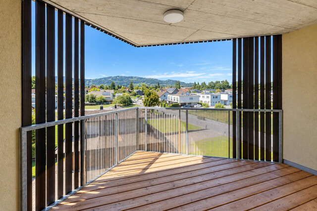 Architektonisch, naturnah & mit besonderen Extras 2-Zimmer-Topgeschosswohnung in Lustenau