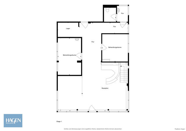 Renditestarkes Gewerbeobjekt in frequentierter Lage - Zweistöckige Praxis-/Gewerbefläche