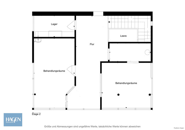 Renditestarkes Gewerbeobjekt in frequentierter Lage - Zweistöckige Praxis-/Gewerbefläche