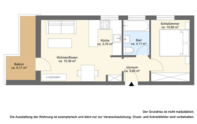 Im Zentrum von Höchst - 2 Zimmer Eigentumswohnung 