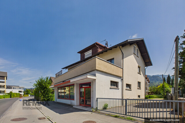Durchdachtes Wohn- und Geschäftshaus in Dornbirn – 
2 Wohnungen & vielseitig nutzbare Geschäftsfläche