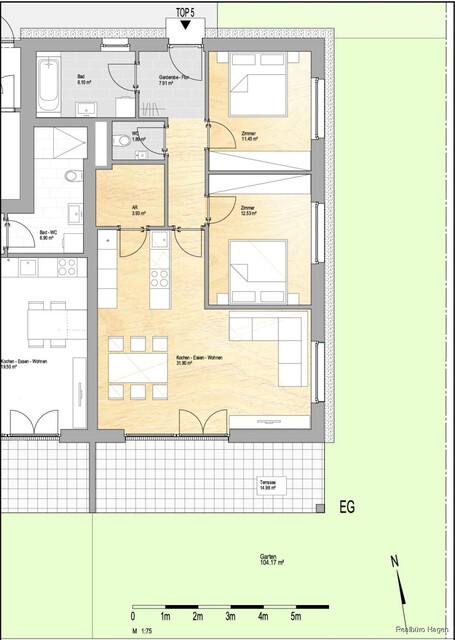 3 Zimmerwohnung mit großem Gartenanteil in Lustenau zu vermieten!