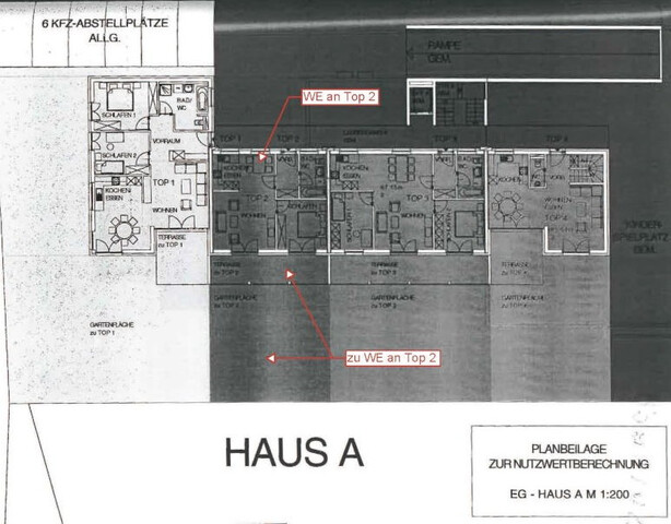 2-Zi Gartenwohnung mit Terrasse & Garage in Tosters