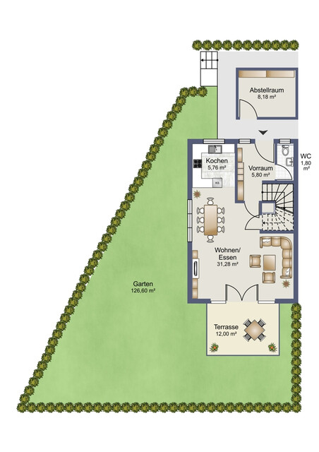 Familienglück in modernem Zuhause